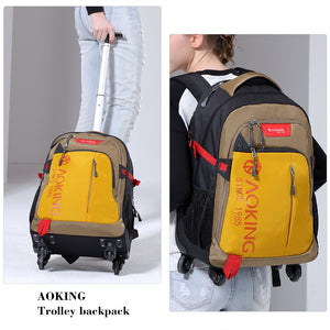 Wear-resisting rolling backpack
