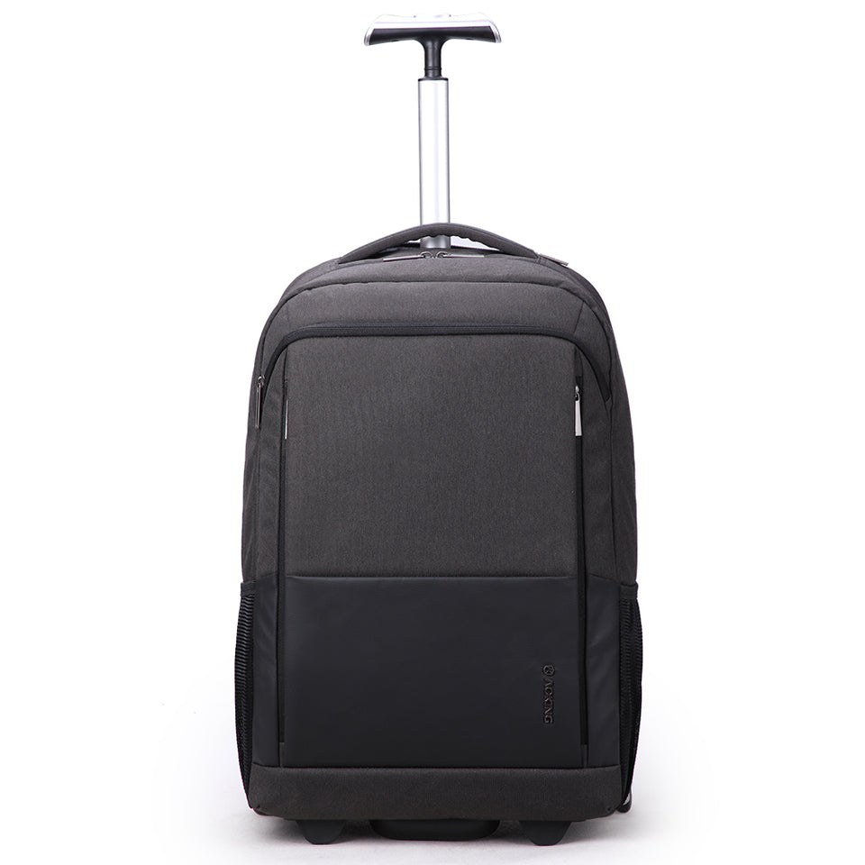 Men carry-on wheeled rolling suitcase