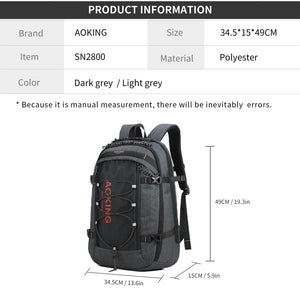 Aoking SN2800 fashion backpack computer bag laptop backpack waterproof laptop backpack