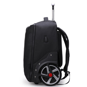 Classic large wheeled ABS trolley suitcase