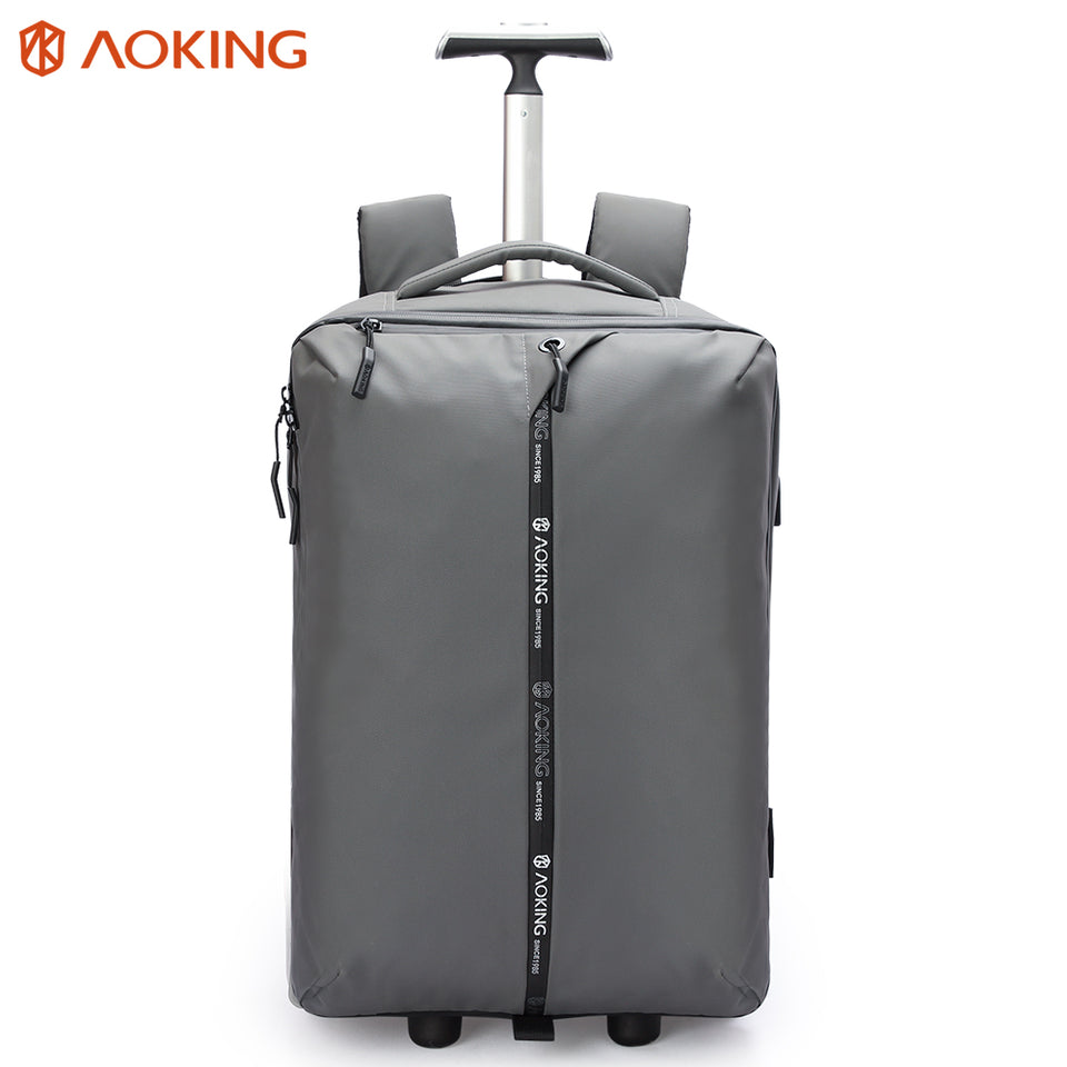 Trolley bag with raised rivets preventing from fraying and dirty