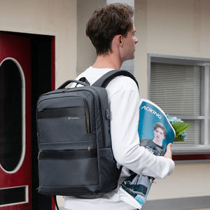 Business backpack with independent computer layer