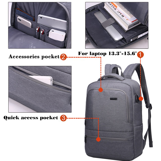 AOKING Backpack with USB Charge FN77175 Wholesale(Price Negotiable)