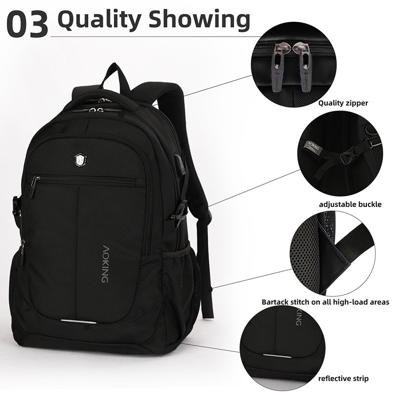 AOKING Backpack with USB SN97095-A Wholesale(Price Negotiable)