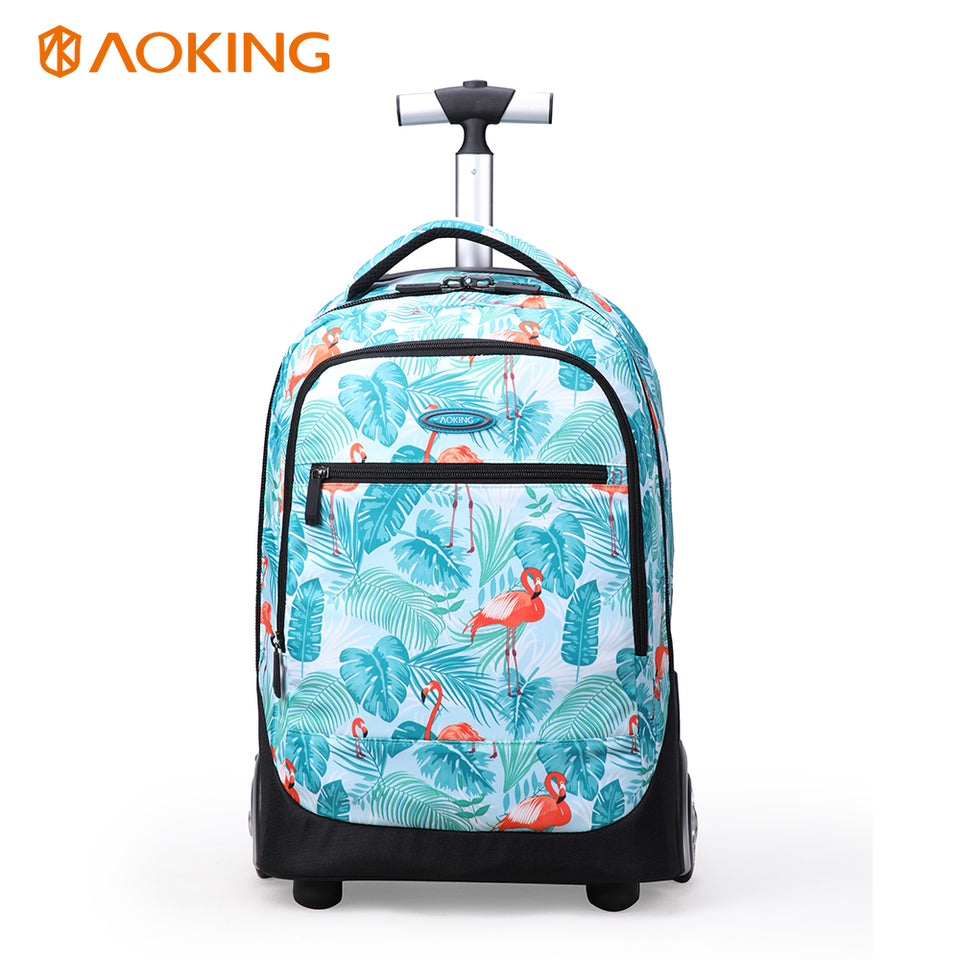 Anti theft girls travel rolling suitcase