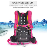 Hiking backpack with a SOS whistle