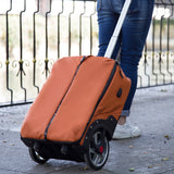 Durable rolling suitcase with 12cm wilder large wheels