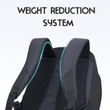 Ergonomic carry-on bag with weight reduction system