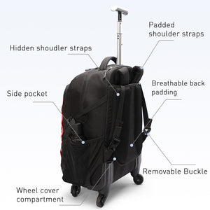 Trolley bag with spinner wheels
