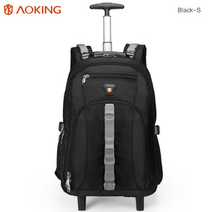 Travel bag with external headphone port for listening music