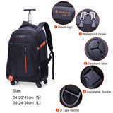 Large capacity trolley backpack for 16 inches laptop