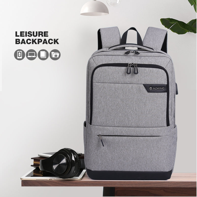 15.6’Laptop Backpack with Charger AOKING Wholesale(Price Negotiable)