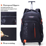 Durable travel backpack with independent computer layer